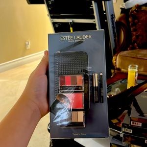 Black travel kit makeup